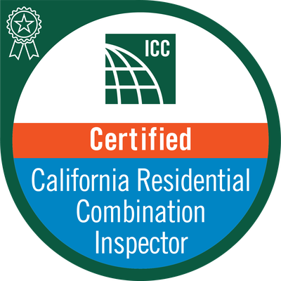 ICC Certified California Residential Combination Inspector
